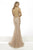 Janique JA2101 - Divine Beaded Sweetheart Long Mermaid Gown in Gold