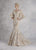 Janique - JA3013 Ornate Off Shoulder Butterfly Sleeve Mermaid Gown In White and Neutral