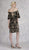 Janique - JA3022 Sequined Lace Plunging Off-Shoulder Sheath Dress