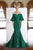 Janique - JA4013 Off-Shoulder Mermaid Evening Dress In Green