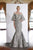 Janique - JA4013 Off-Shoulder Mermaid Evening Dress In Silver