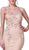 Cinderella Divine - Sequined Lace Illusion Halter Sheath Dress