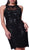 Sequined Lace Illusion Halter Sheath Dress