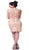 Cinderella Divine - Sequined Lace Illusion Halter Sheath Dress