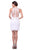 Cinderella Divine - Sequined Lace Illusion Halter Sheath Dress