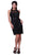 Cinderella Divine - Sequined Lace Illusion Halter Sheath Dress