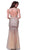 Cinderella Divine - Bejeweled Illusion Halter Tulle Trumpet Dress