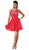 Cinderella Divine - Appliqued Illusion Scoop Neck Cocktail Dress