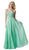Cinderella Divine - Strapless Floral Applique Sweetheart A-line Dress