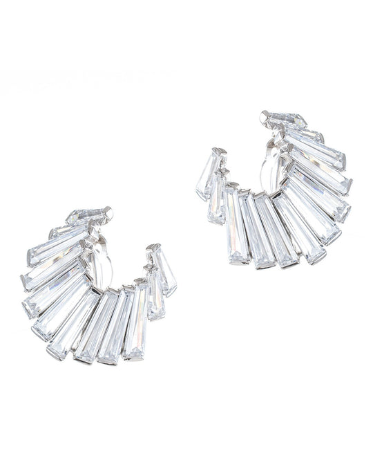Baguette Crescent Earrings