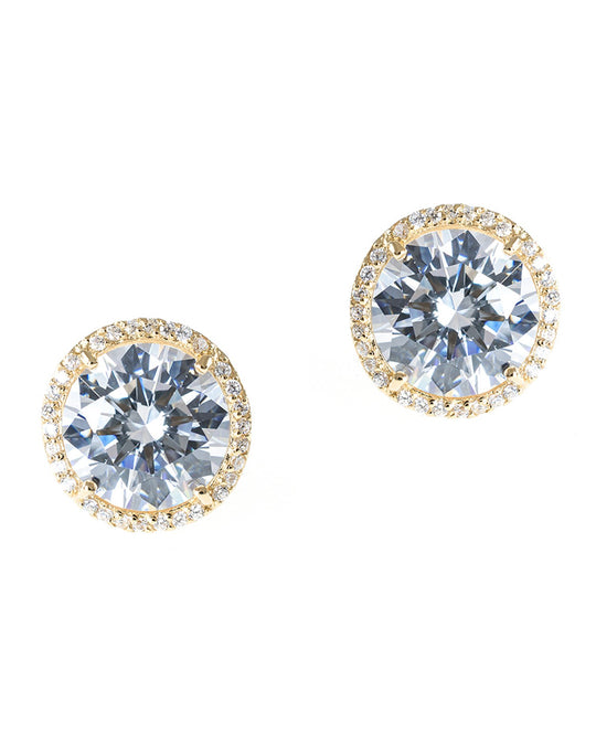 Large Halo Stud Earrings