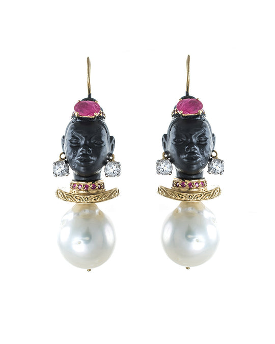 Ruby Blackamoor Earrings