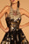 Elizabeth K - GL2655 Gold Embellished Halter Evening Gown In Black and Gold