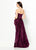 Montage by Mon Cheri - 219992 Strapless Embroidered Peplum Gown In Purple