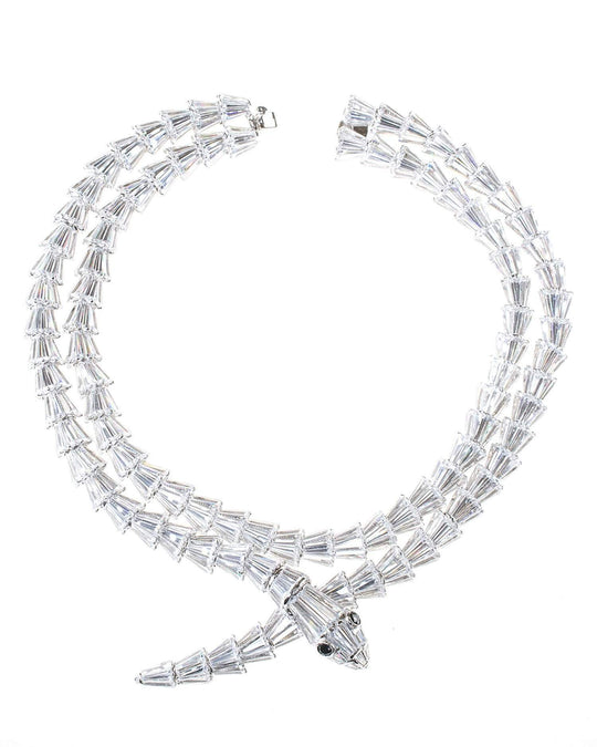 Jarin K Jewelry - Serpent Wrap Necklace in Silver
