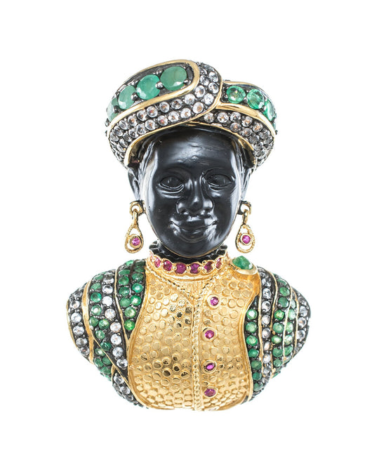 Classic Blackamoor Brooch