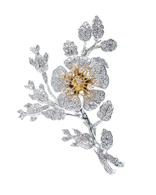 Floral Tremblant Brooch