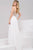 JVN50408 Beaded Cold Shoulder Chiffon Dress