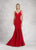 Janique - JA1820 Classy Sleeveless Mermaid Evening Dress In Red