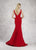 Janique - JA1820 Classy Sleeveless Mermaid Evening Dress In Red