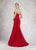 Janique - JQ1821 Classy Strapless Sweetheart Mermaid Gown In Red