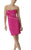 Janique - JQA509 Asymmetrical Zipper Detailed Dress In Pink