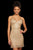Sherri Hill - 53014 V Neck Lace-Up Back Fully Beaded Short Dress In Gold