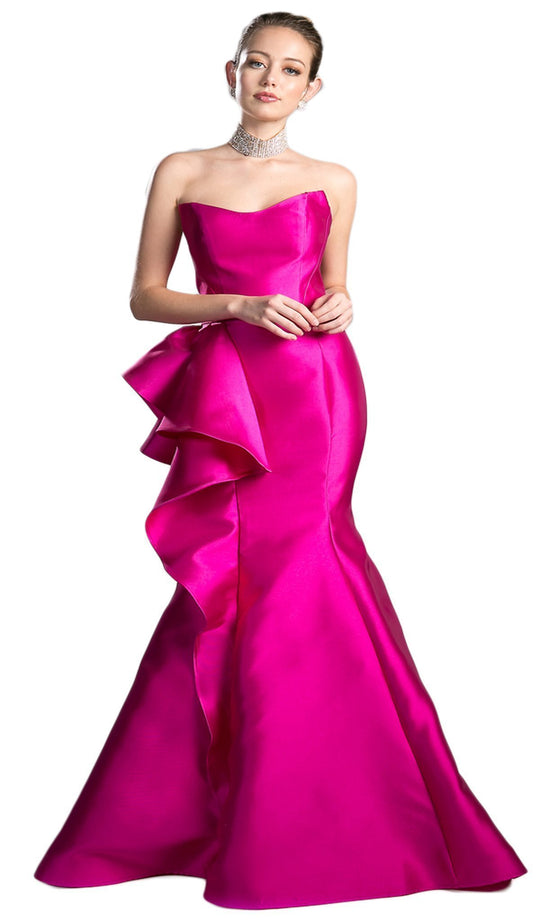 Cinderella Divine - Modified Sweetheart Ruffled Mermaid Dress