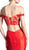 Cinderella Divine - Lace Off-Shoulder Satin Mermaid Prom Dress