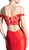 Lace Off-Shoulder Satin Mermaid Prom Dress