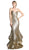 Fully Sequined V-neck Layered Mermaid Prom Dress