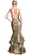 Fully Sequined V-neck Layered Mermaid Prom Dress