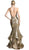 Cinderella Divine - Fully Sequined V-neck Layered Mermaid Prom Dress