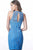 Jovani - JVN1290 Sleeveless Floral Lace Applique Fitted Cocktail Dress In Blue