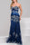 Embellished Sweetheart Silk Long Mermaid Gown  1921