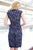 Classy Deep V Neck  Lace Short Sheath Dress 20089