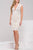 Classy Deep V Neck  Lace Short Sheath Dress 20089
