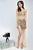 JVN21738 Crystal Embellished Sheer Dress