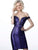 Jovani - JVN2247 Sequin Embellished Off-Shoulder Dress In Black and Blue