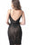 Jovani - JVN2249 Embellished V-neck Sheath Cocktail Dress In Black and Neutral