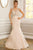 Crystal Beaded Jewel Neck Mermaid Gown 22637