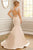 Crystal Beaded Jewel Neck Mermaid Gown 22637