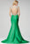 Crystal Beaded Jewel Neck Mermaid Gown 22637