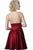 Jovani - JVN2278 Embellished Plunging V-neck A-line Dress In Red