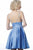 Jovani - JVN2278 Embellished Plunging V-neck A-line Dress In Blue