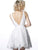 Jovani - JVN2434 Floral Embroidered A-Line Cocktail Dress In White