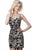 Jovani - JVN24731 Embellished Plunging Sweetheart Sheath Dress In Black and Multi-Color