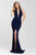 Gorgeous Collared Plunging Neckline Halter Style Sheath Dress 25052