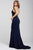 Gorgeous Collared Plunging Neckline Halter Style Sheath Dress 25052