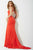 Red Fitted Jersey Prom Dress JVN25092